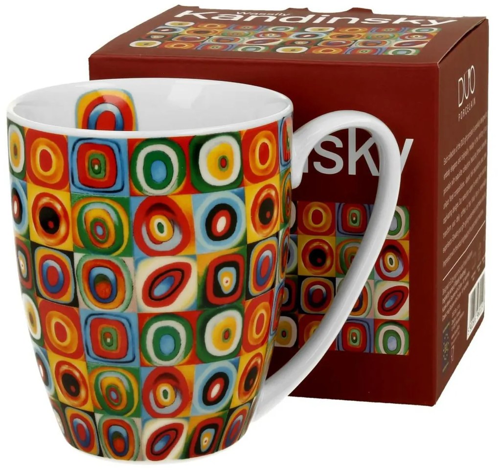Porcelánový hrnček Kandinsky Squares with Circles 360 ml