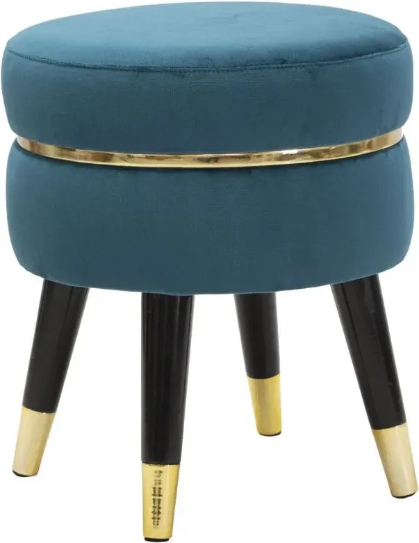 Taburet PARIS 35 cm tyrkysový