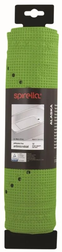 , Spirella Protišmyková podložka do vane ALASKA, svetlozelená, 71 x 36 cm