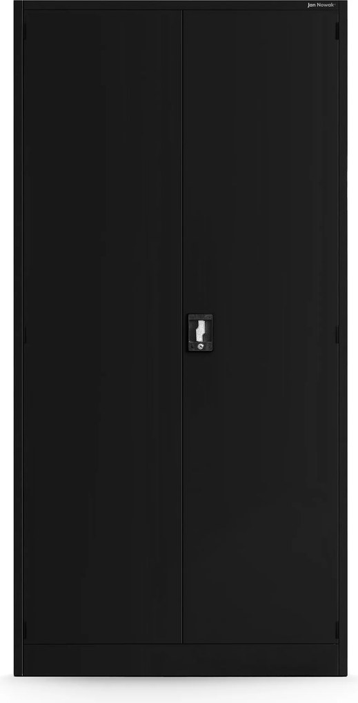 Dielenská skriňa s doskami a zásuvkami, čierna, 920x1850x500 mm: DAREK All Black