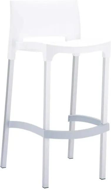 Plastová barová stolička DS10128899 Farba Biela