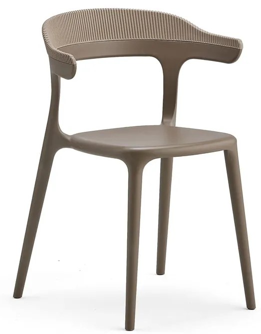 Stolička CREEK, šedohnedá