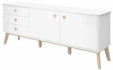 CENTURY SIDEBOARD WHITE 2 komoda Prírodná