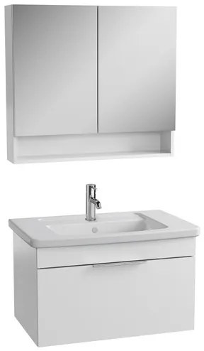 Vitra Mia kúpeľňová skrinka s umývadlom 80x49x45 cm biela lesk 10149 MIASET8049BG