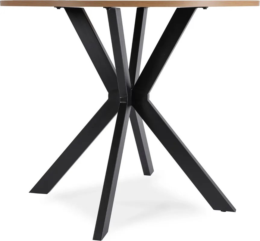 Stôl ERION 90 cm Dub Zlatý / Čierny