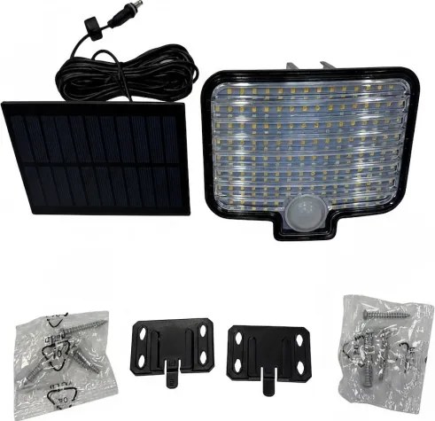 LED reflektor so senzorom a solárnym panelom ALEX LED/5,5W/3,7V 1200 mAh IP44