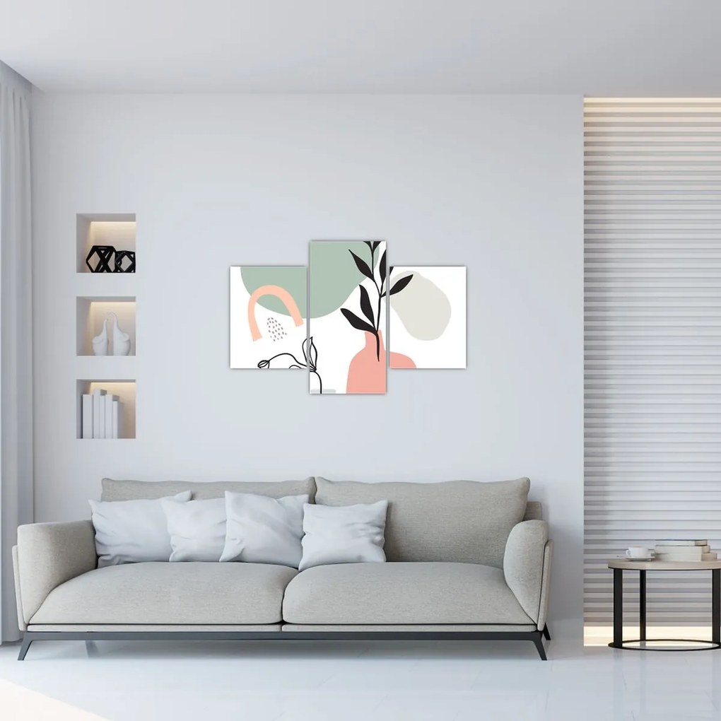 Obraz - Kvety vo váze N⁰3 (90x60 cm)