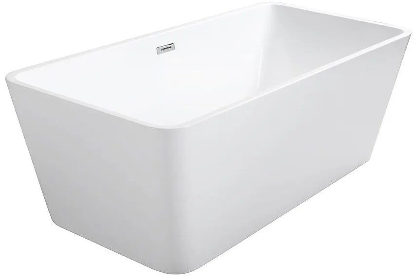 Voľne stojaca vaňa Evita 160/80 + Klik-Klak s prepadom Slim chróm