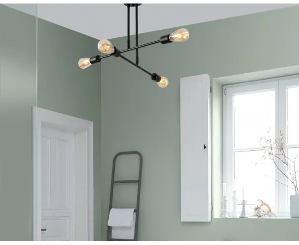 Luster na tyči FLOWER 4xE27/40W/230V