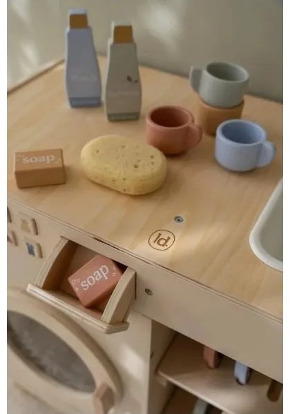 Little Dutch - Drevená práčka s príslušenstvom