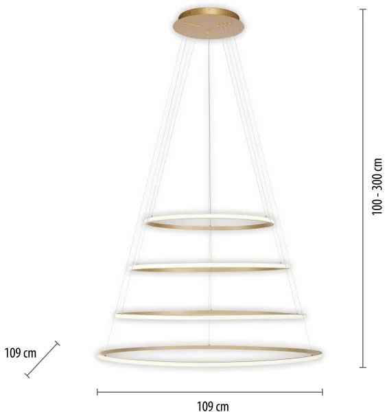 Paul Neuhaus 2124-60 - LED Stmievateľný luster na lanku TESSARA LED/97W/230V + DO