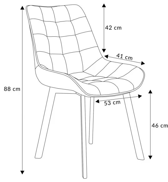 Stolička COLIN sivá 970713
