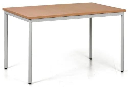 Jedálenský stôl TRIVIA, svetlo sivá konštrukcia, 1200 x 800 mm, buk