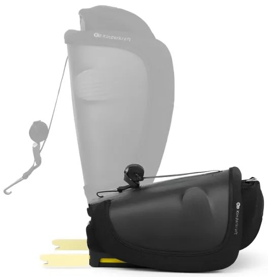 KINDERKRAFT - Autosedačka FIX2GO i-Size 76-150 cm čierna