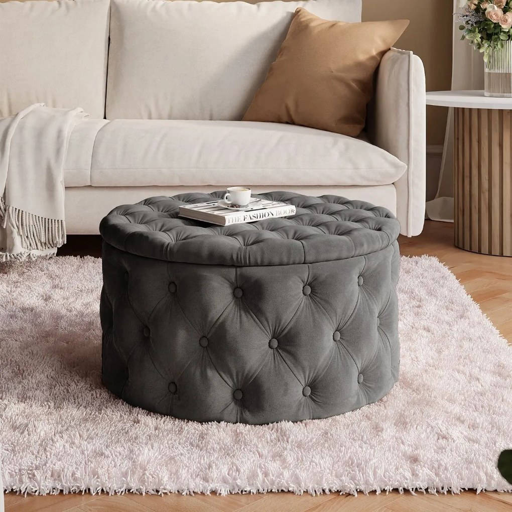 TABURET CHESTERFIELD CARLY 70 cm JASMINE 96