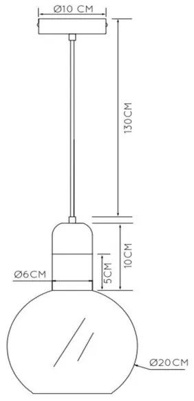 Lucide 34438/20/65 - Luster na lanku JULIUS 1xE27/40W/230V