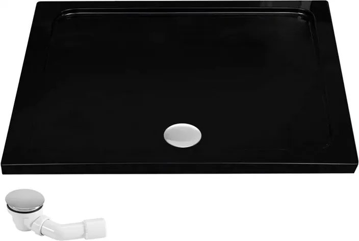 Rea Concept, sprchovací kút 80x100 cm + biela sprchová vanička Savoy, KPL-K1005