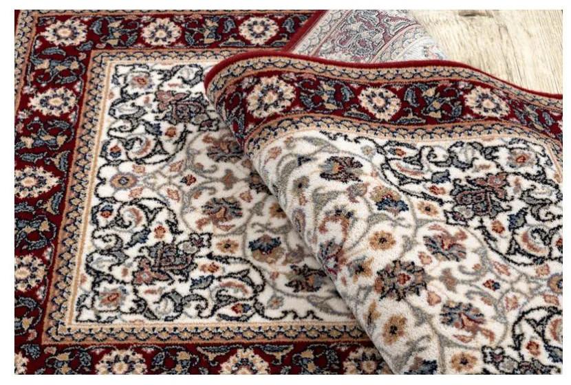 Vlnený kusový koberec Hortens bordó 240x340cm
