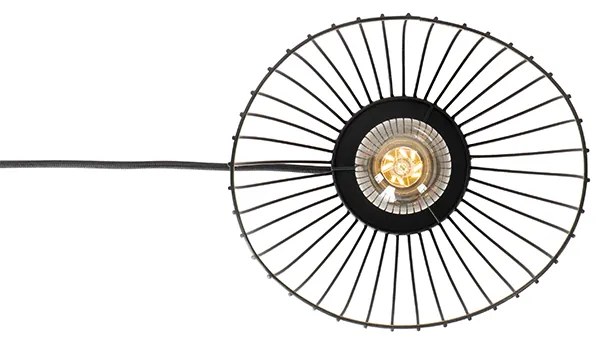 Moderná stolná lampa čierna 20 cm - Pua