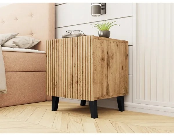 SADA 2x Nočný stolík VAMOS 52x45 cm dub wotan