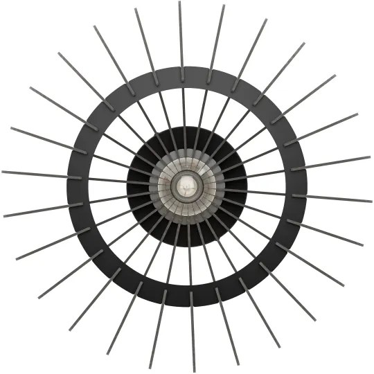 Eglo 901001 - Stropné svietidlo COSSANO 1xE27/40W/230V pr. 45 cm čierna