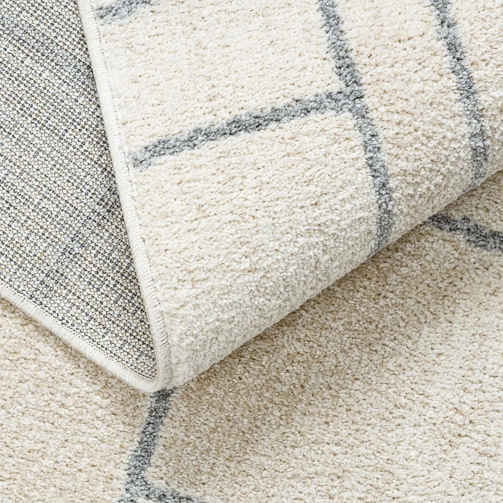 Kusový koberec Fusion 0806 cream/l. grey, 240x330, biela, kancelária, Dywany Łuszczów