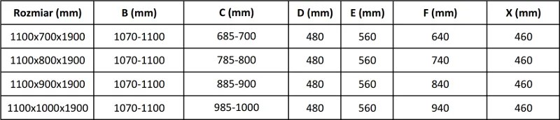 Mexen APIA sprchový kút 110x100, číre-pásy / chrómový profil, 840-110-100-01-20