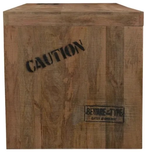 furniture-nabytek.cz - Masívny písací stôl Hankey z mangového dreva, rustikálny matný lak, prírodný – 160×70×75 cm