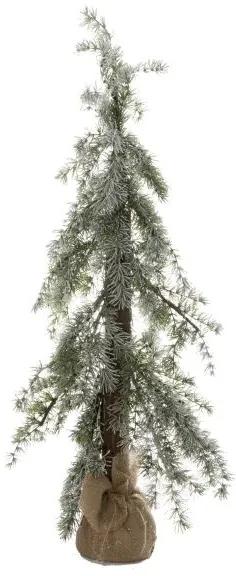 umelý vianočný stromček na pníku v jutovom vrecku 100cm