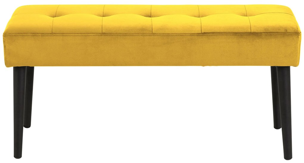 Lavička Glory žltá 45 × 95 × 38 cm ACTONA