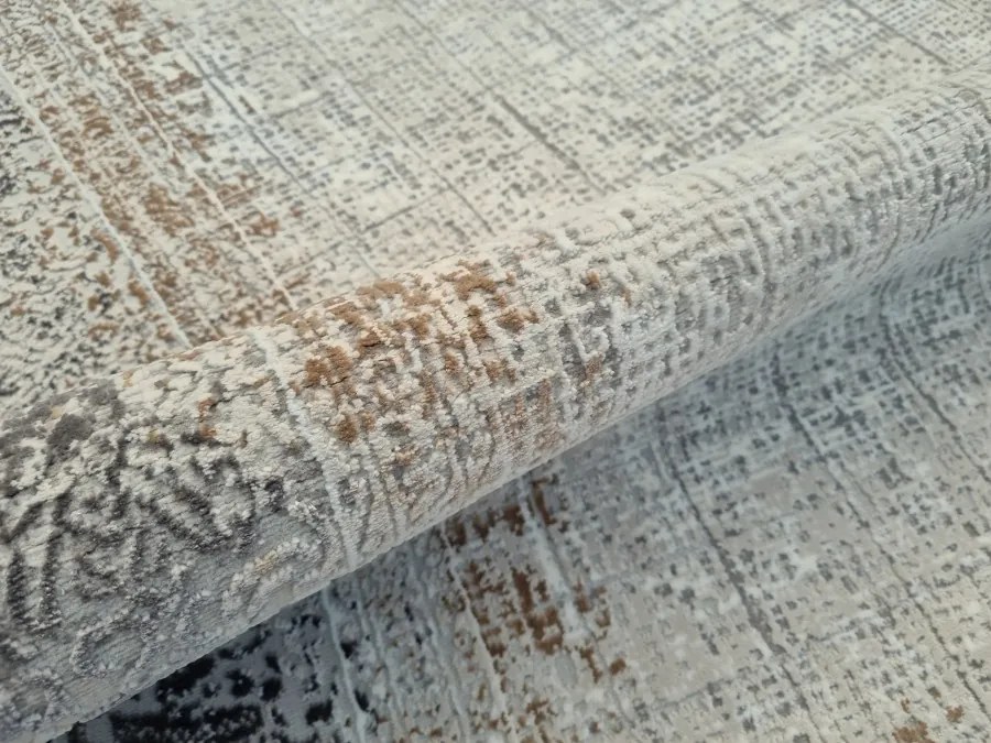 DC Koberec Exclusive 489 tmavá vizion zlatá Rozmer: 140×190 cm