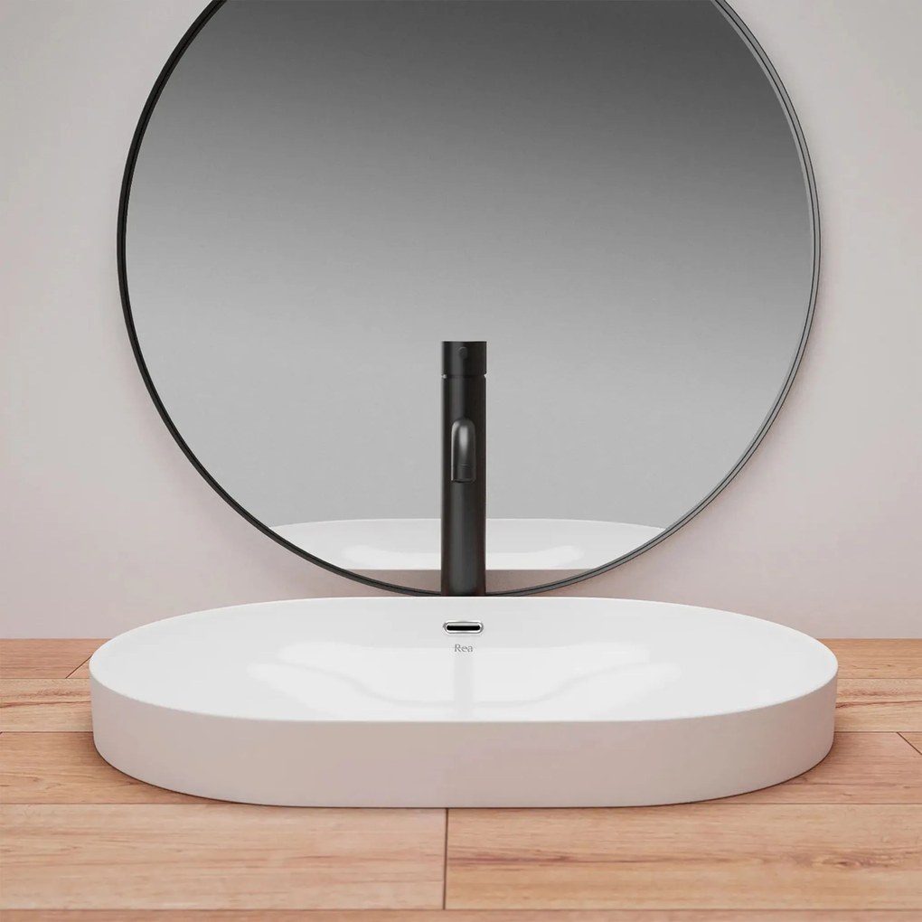 Rea Arleta umývadlo, 59 x 41 cm, biela, REA-U8700