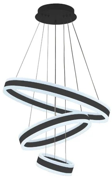 LED Stmievateľný luster na lanku LED/165W/230V 3000-6500K + diaľkové ovládanie