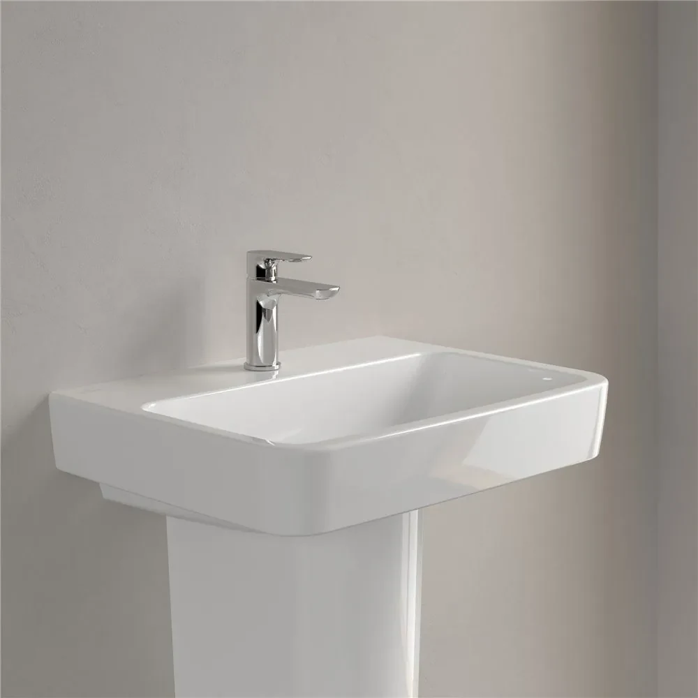 VILLEROY & BOCH O.novo závesné umývadlo s otvorom, bez prepadu, 600 x 460 mm, biela alpská, 4A416101