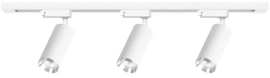 Bodové svietidlo v lištovom systéme MICA 3xGU10/10W/230V biele/matný chróm