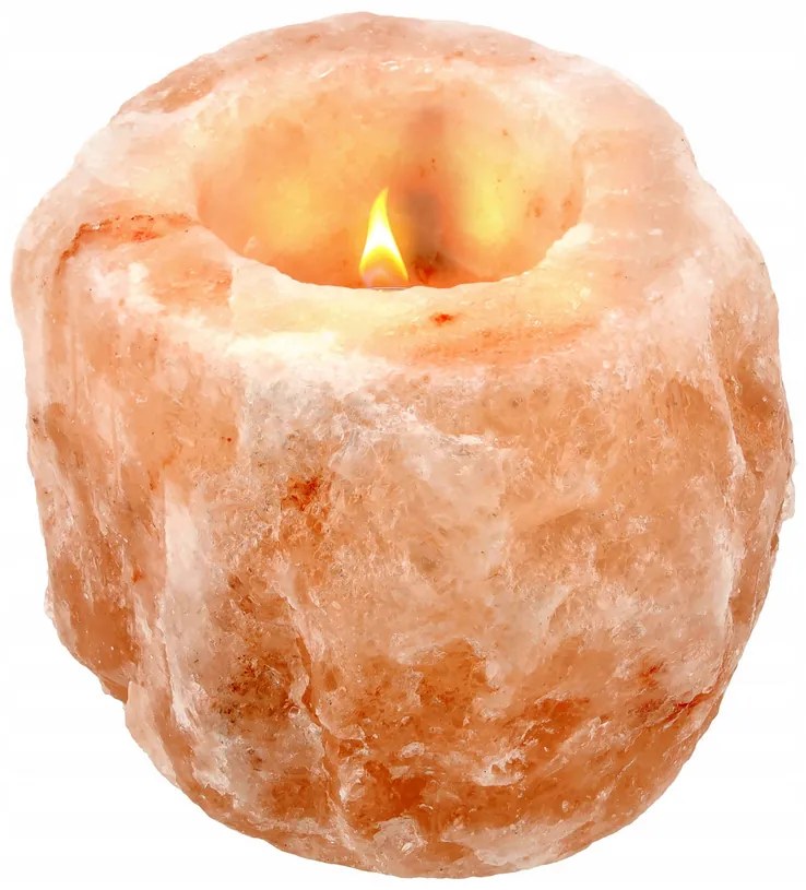 BERGE Soľná lampa NATURAL 900g - Ionizátor + sviečka