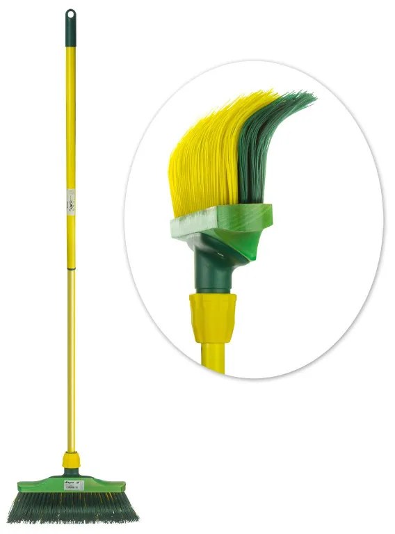 BÜMAG Metla 30 cm so zahnutými štetinami a teleskopickou rukoväťou