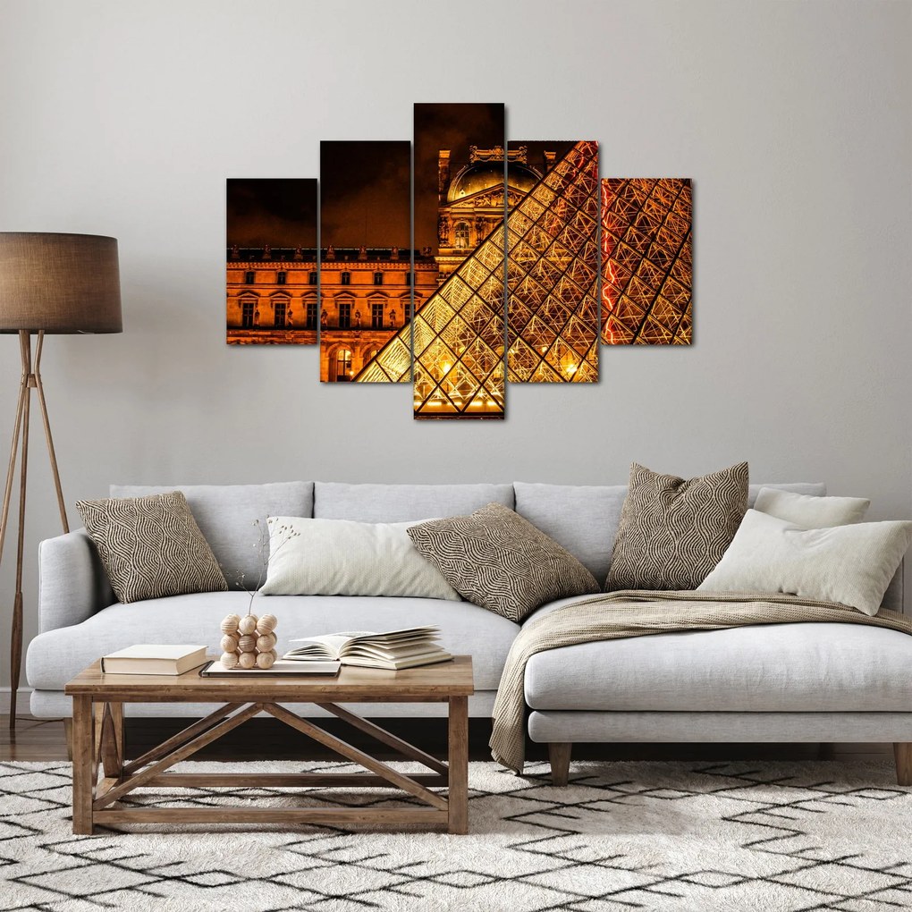 Obraz Louvre v Paríži (150x105 cm)