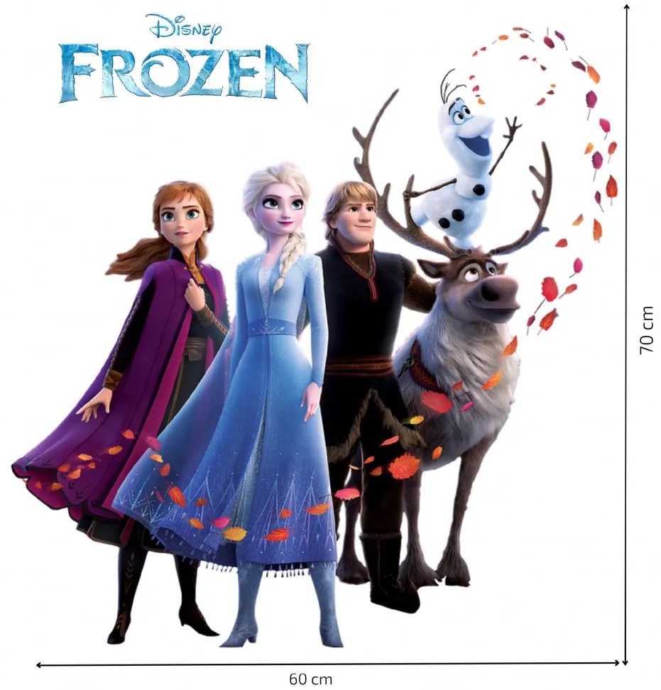 Samolepka na stenu "Frozen 2" 60x70cm