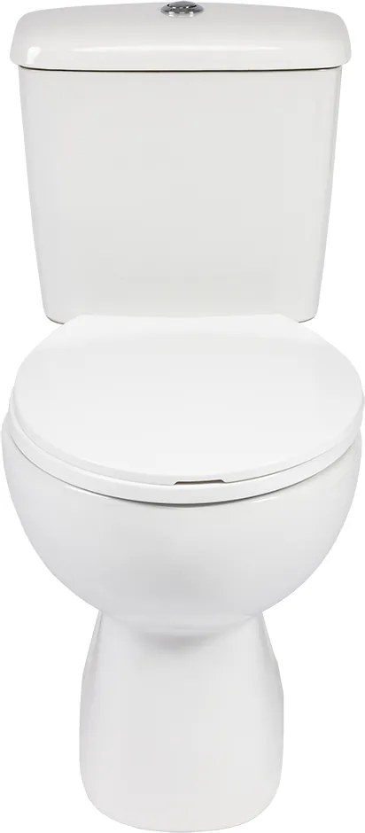 Kuchinox Lario, WC kombi, dvojtlačítko 3/6l, zadný odpad, sedadlo s pomalým zatváraním, biela, LAV-VKL_604P