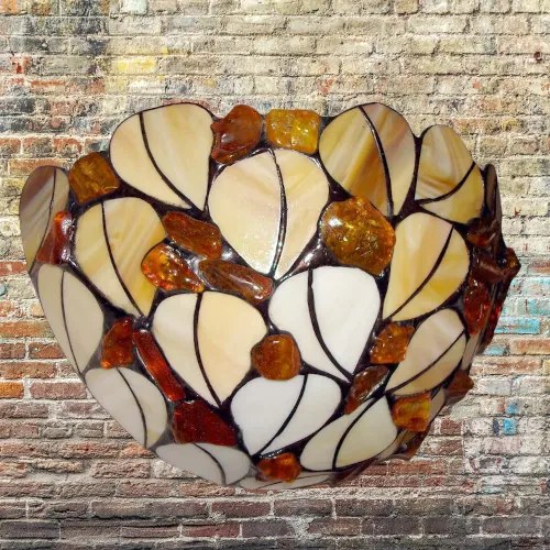 Nástenná jantár Tiffany 30*19 AMBER