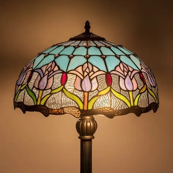 Brilagi - Tiffany vitrážová stojacia lampa LORAS 2xE27/60W/230V
