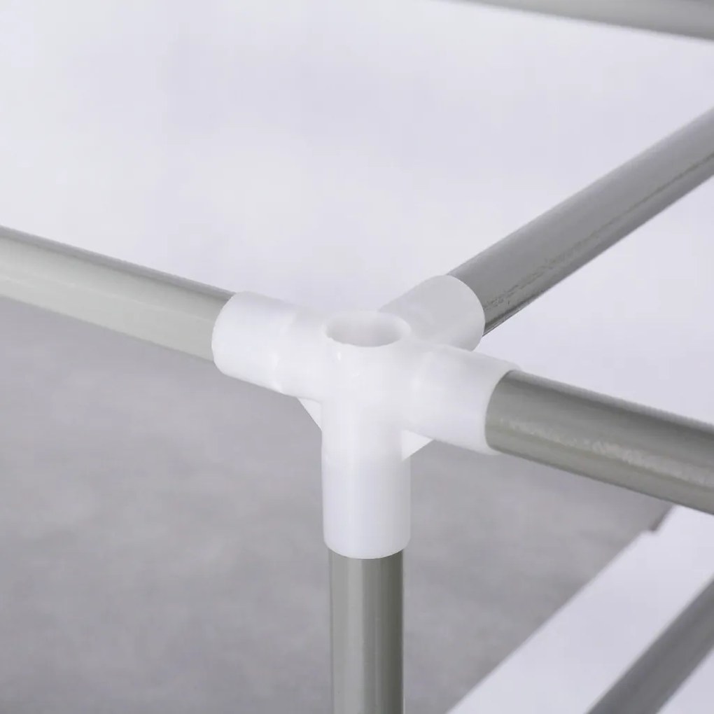 Mobilná skrinka na topánky, 4 farby- hnedá