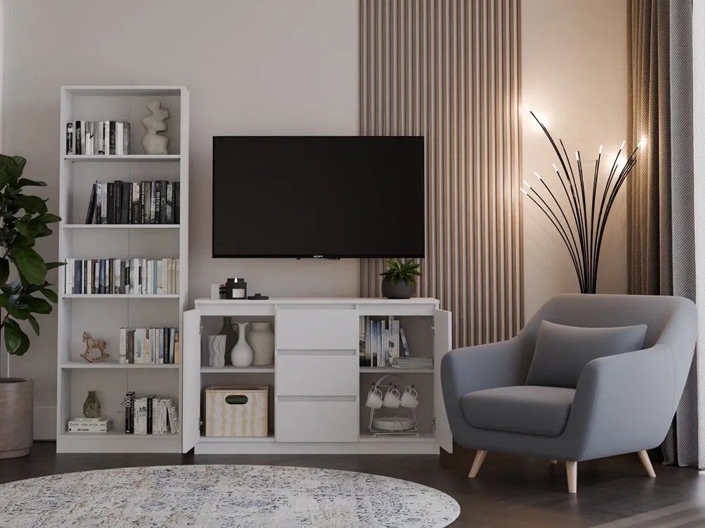 Komoda Musecalo 11 (biela). Akcia -20%. Vlastná spoľahlivá doprava až k Vám domov. 1132863