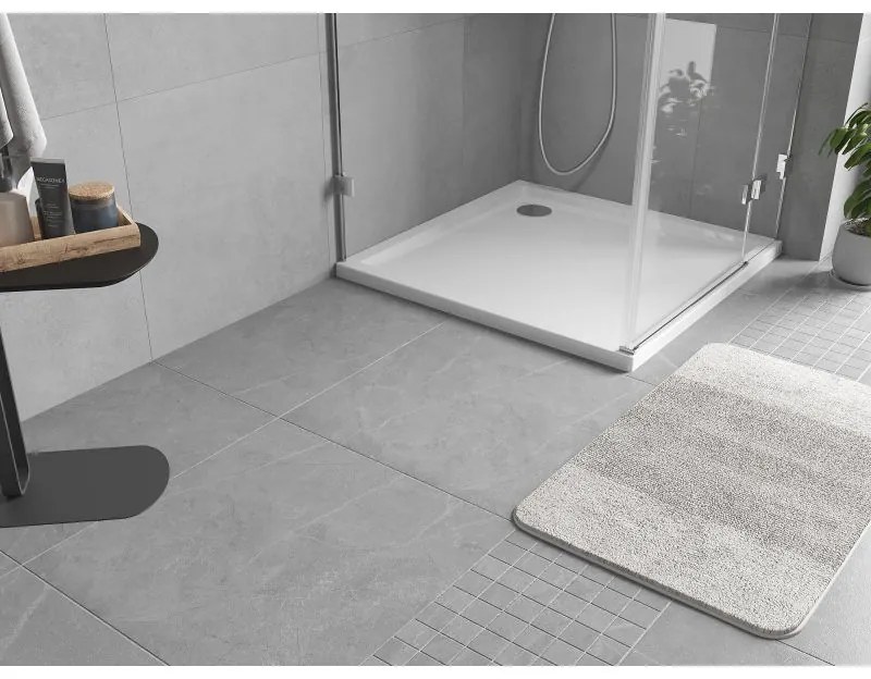 Mexen Flow Slim, štvorcová sprchová vanička 85 x 85 cm, biela lesklá, 46S108585