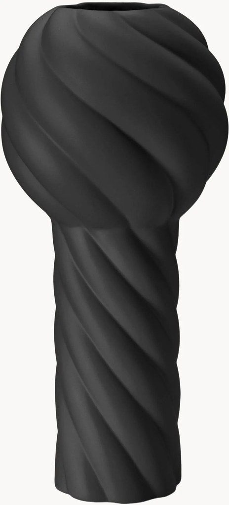 Ručne maľovaná keramická váza Twist Pillar, V 34 cm