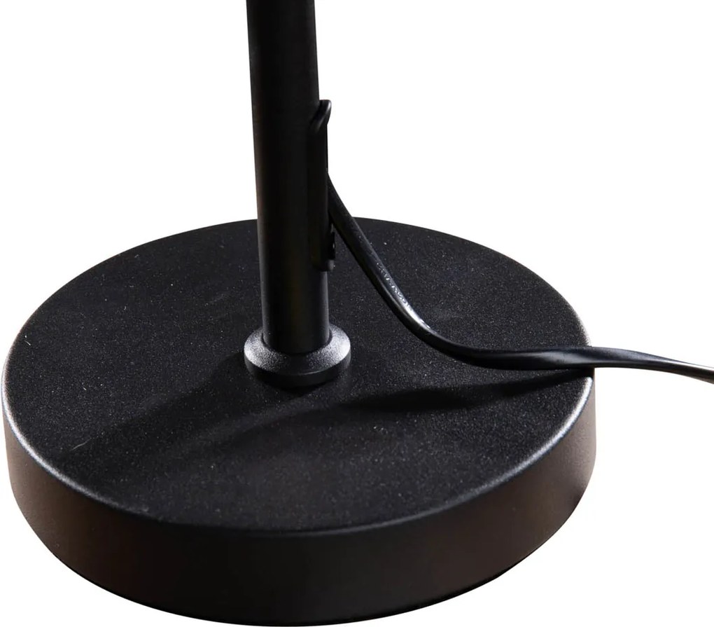 Stolová lampa čierna so zeleným zamatovým tienidlom 35 cm - Parte