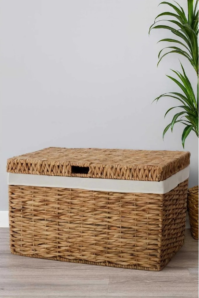 Truhla WANDA, vodný hyacint, šírka 70 cm, natur