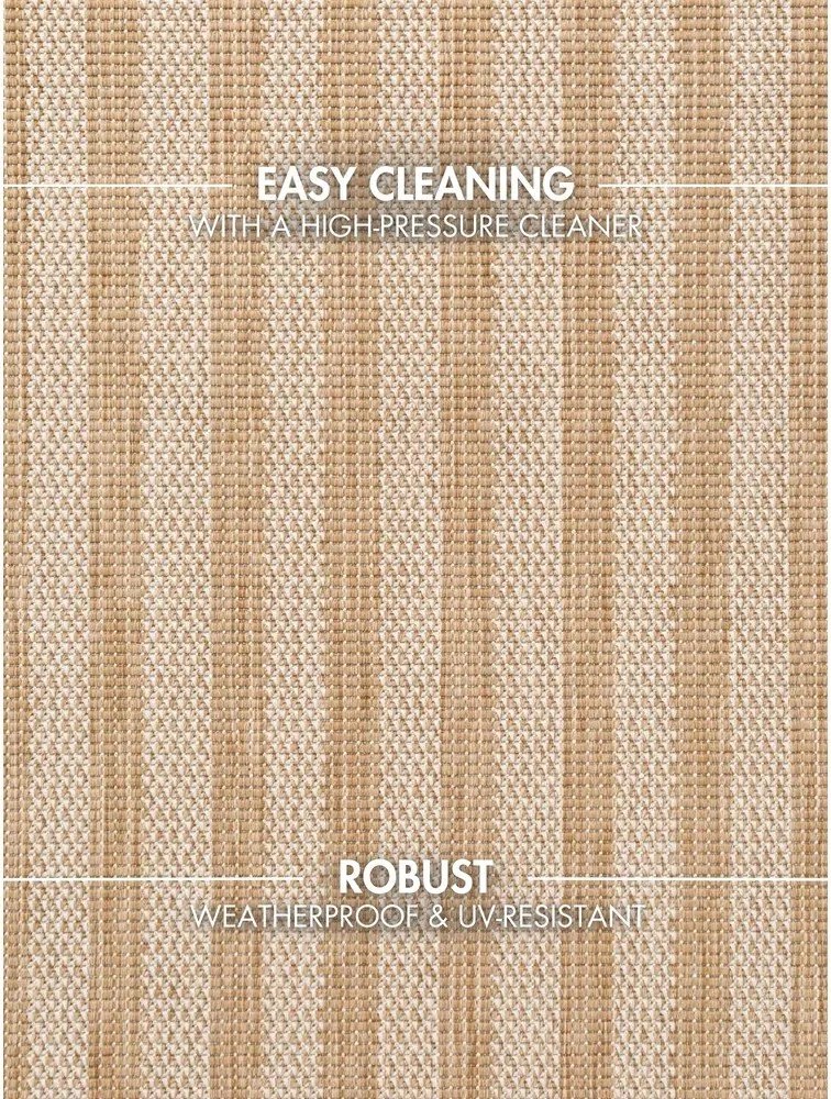 Krémovobiely/v prírodnej farbe vnútorný a vonkajší koberec 160x230 cm Haringey Linley – Ted Baker