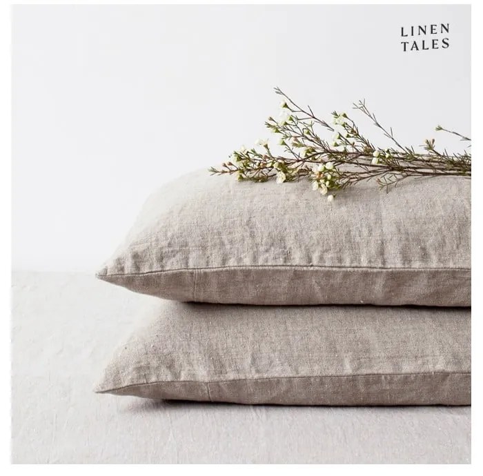 Ľanová obliečka na vankúš 70x90 cm Natural – Linen Tales